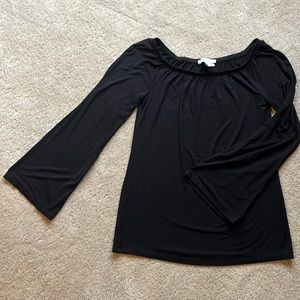 WHBM black long sleeve tee, Size XS